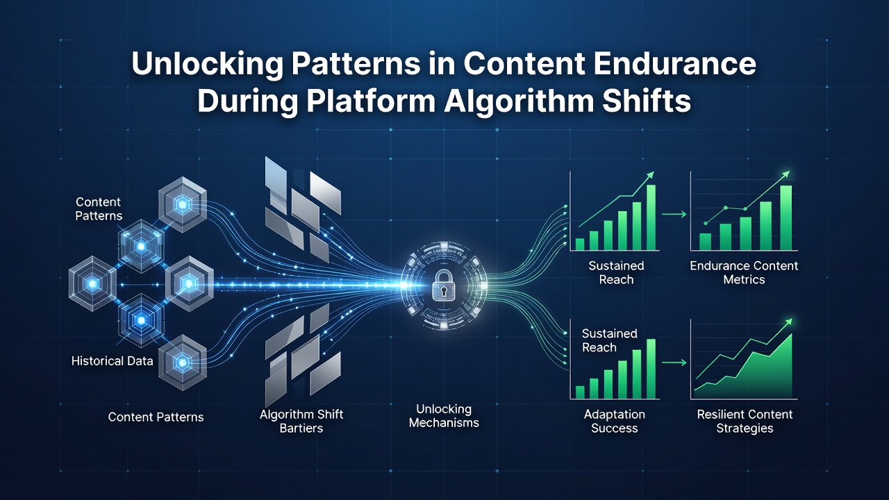 Graph showing endurance curves for different content categories following algorithm changes in 2026
